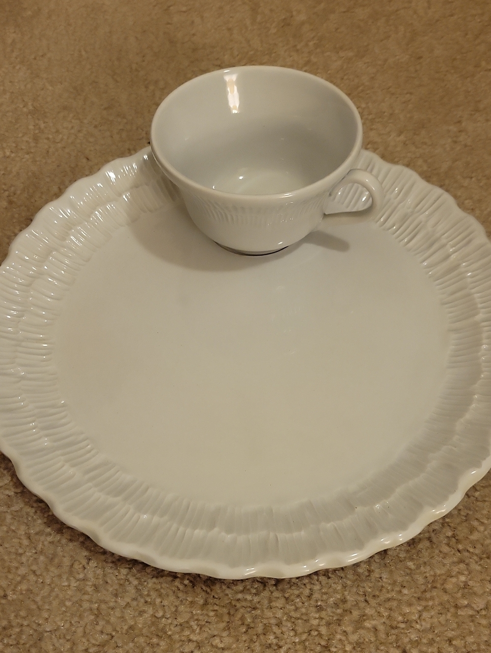 Vtg Snack Plate & Cup Sets Made In Italy
